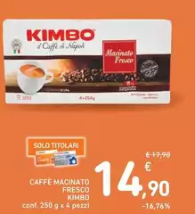 Kimbo - Caffè Macinato Fresco