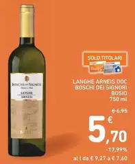 Bosio - Langhe Arneis DOC Boschi Dei Signori