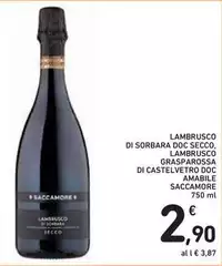 Saccamore - Lambrusco Di Sorbara DOC Secco, Lambrusco Grasparossa Di Castelvetro DOC Amabile 