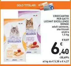 Monge - Croccantini Per Gatti Lechat Excellence Monge - Croccantini Per Gatti Lechat Excellence