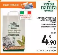 Conad - Lettiera Vegetale Agglomerante Verso Natura