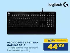 Logitech - 920-009439 Tastiera Gaming G213