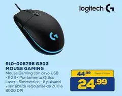 Logitech - 910-005796 G203 Mouse Gaming