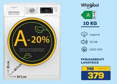 Whirlpool - Ffb1048bsit Lavatrice