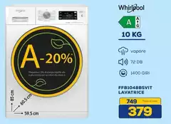 Whirlpool - Ffb1048bsit Lavatrice