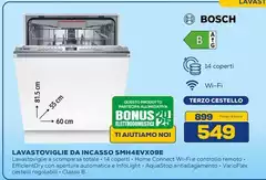 Bosch - Lavastoviglie Da Incasso SMHAEXVX09E