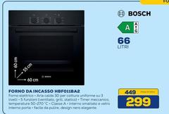 Bosch - Idea HBF011BA2 Forno A 66 cm (satellitare)