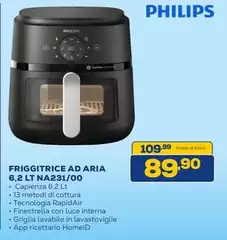 Philips - Friggitrice Ad Aria 6,2 Lt NA231100