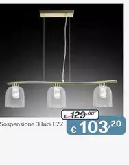 Sospensione 3 Luci E27