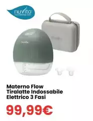 Nuvita - Materno Flow Tiralatte Indossabile Elettrico 3 Fasi