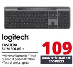 Logitech - Tastiera Slim Solar +