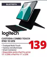 Logitech - Custodia Combo Touch Ipad 10 Gen