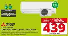 Mitsubishi - Climatizzatore MSZ-DW25VF + MUZ-DW25VF