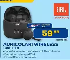 Jbl - Auricolari Wireless Tune Flex
