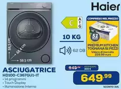 Haier - Asciugatrice Hd100-c367gu1-it