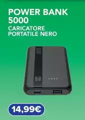 Cellularline - Power Bank 5000 Caricatore Portatile Nero