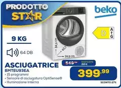 Beko - Asciugatrice Bmteu93ea