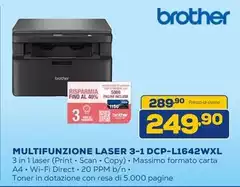 Brother - Multifunzione Laser 3-1 DCP-L1642WXL