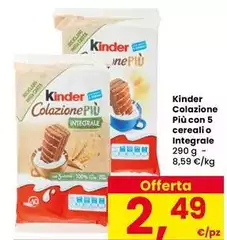 Kinder - Colazione Più Con 5 Cereali O Integrale