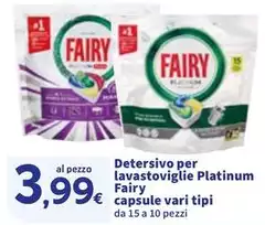 Fairy - Detersivo Per Lavastoviglie Platinum Capsule Fairy - Detersivo Per Lavastoviglie Platinum Capsule