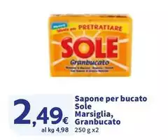 Sole - Sapone Per Bucato Marsiglia, Granbucato