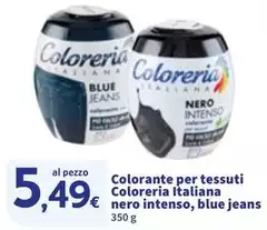 Coloreria Italiana - Colorante Per Tessuti Nero Intenso, Blu Jeans Coloreria Italiana - Colorante Per Tessuti Nero Intenso, Blu Jeans