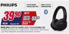 Philips - Cuffie Wireless TAH6509BK/00