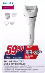 Philips - Epilatore Wet & Dry BRE710/00 Philips - Epilatore Wet & Dry BRE710/00