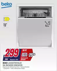 Beko - Lavastoviglie Da Incasso DIN34330