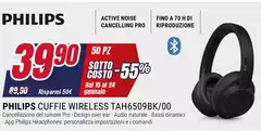 Philips - Cuffie Wireless TAH6509BK/00