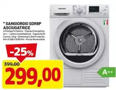 SDR8P Asciugatrice