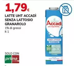 Granarolo - Latte UHT Accadi Senza Lattosio Granarolo - Latte UHT Accadi Senza Lattosio