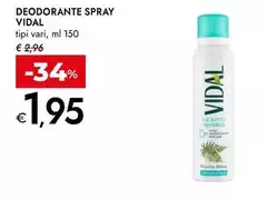 Vidal - Deodorante Spray