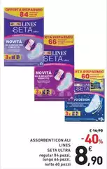 Lines - Assorbenti Con Ali Seta Ultra Lines - Assorbenti Con Ali Seta Ultra