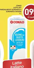 Conad - Latte UHT Parzialmente Scremato O Scremato O Intero