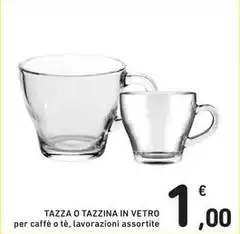 Tazza O Tazzina In Vetro Tazza O Tazzina In Vetro