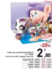 Linea Colazione Biancaneve E I 7 Nani Linea Colazione Biancaneve E I 7 Nani