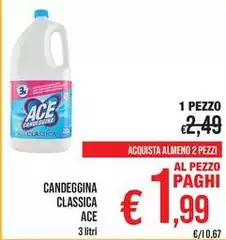 Ace - Candeggina Classica Ace - Candeggina Classica
