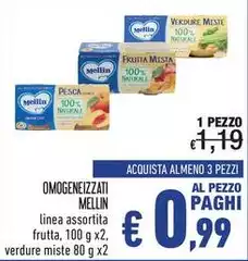 Mellin - Omogeneizzati Mellin - Omogeneizzati