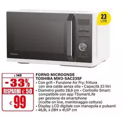 Toshiba - Forno Microonde MW3-SAC23SF