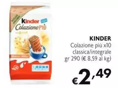 Kinder - Colazione Piu X10 Classica/Integrale