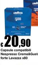 Lavazza - Capsule Compatibili Nespresso Crema&Gusta Forte