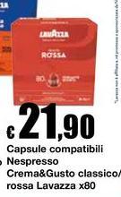 Lavazza - Capsule Compatibili Nespresso Crema&Gusto Classico/Rossa