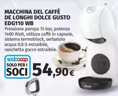 De Longhi - Macchina Del Caffè Dolce Gusto EDG110 WB