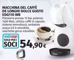 De Longhi - Macchina Del Caffè Dolce Gusto EDG110 WB