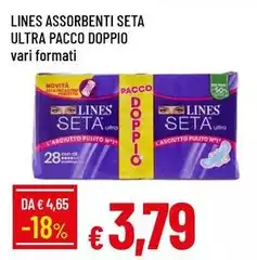 Lines - Seta Ultra Pacco Doppio Lines - Seta Ultra Pacco Doppio