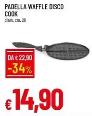 Padella Waffle Disco Cook