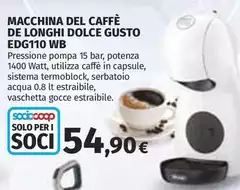 De Longhi - Macchina Del Caffè Dolce Gusto EDG110 WB