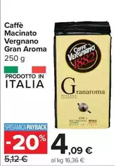 Gran aroma - Caffè Macinato Vergnano