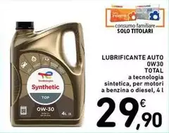Total - Lubrificante Auto 0W30